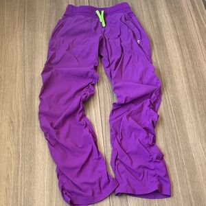 Ivivva by Lululemon Live To Move Lined Dance Studio Pants Purple Size 14